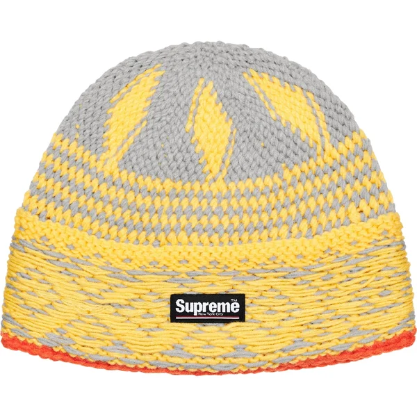 Supreme Diamond Beanie - Grey (front)