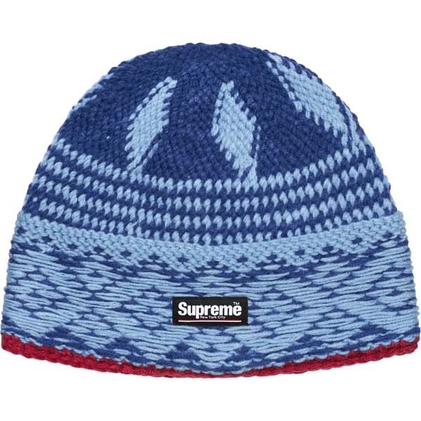 Supreme Diamond Beanie - Navy (front)