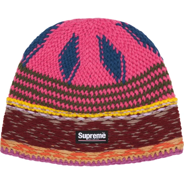Supreme Diamond Beanie - Pink (front)