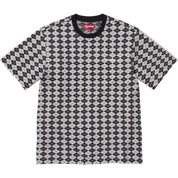 Supreme Diamond Jacquard S/S Top - Black (front)
