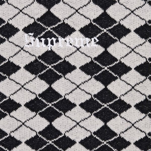 Supreme Diamond Jacquard S/S Top - Black (front)