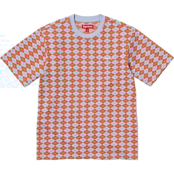 Supreme Diamond Jacquard S/S Top - Blue (front)