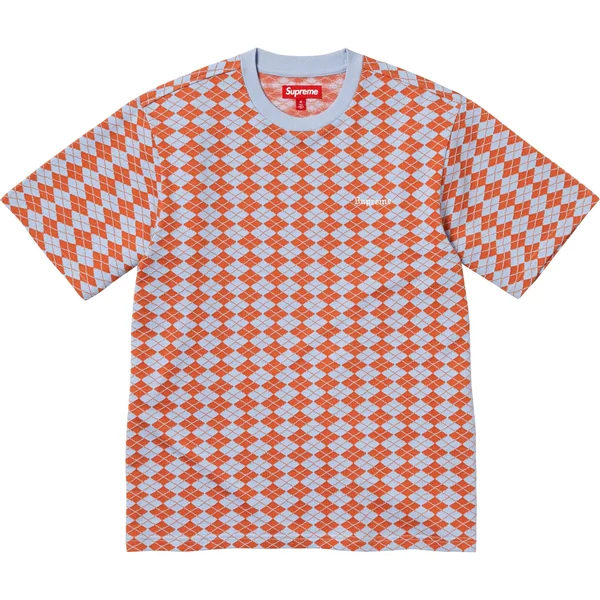 Supreme Diamond Jacquard S/S Top - Blue (front)