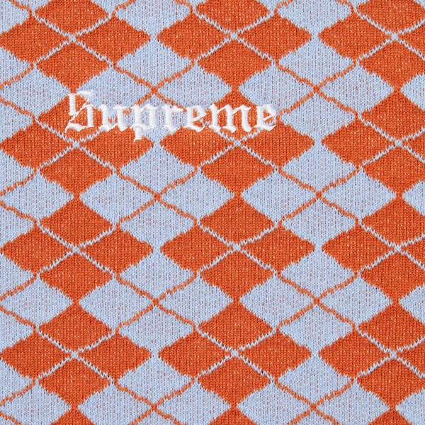 Supreme Diamond Jacquard S/S Top - Blue (front)