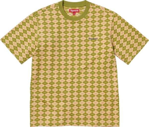 Supreme Diamond Jacquard S/S Top - Green (front)