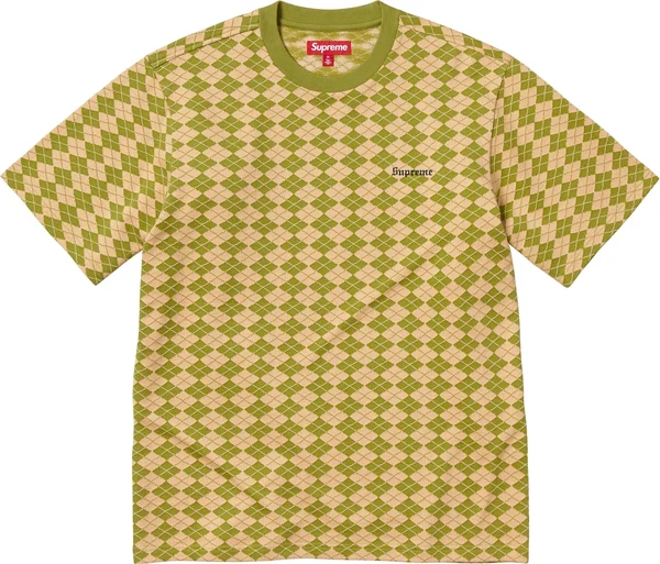 Supreme Diamond Jacquard S/S Top - Green (front)