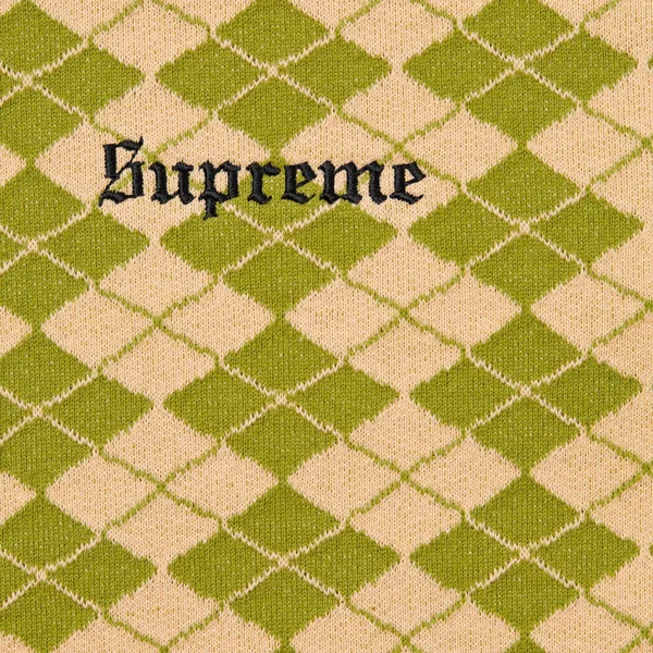 Supreme Diamond Jacquard S/S Top - Green (front)