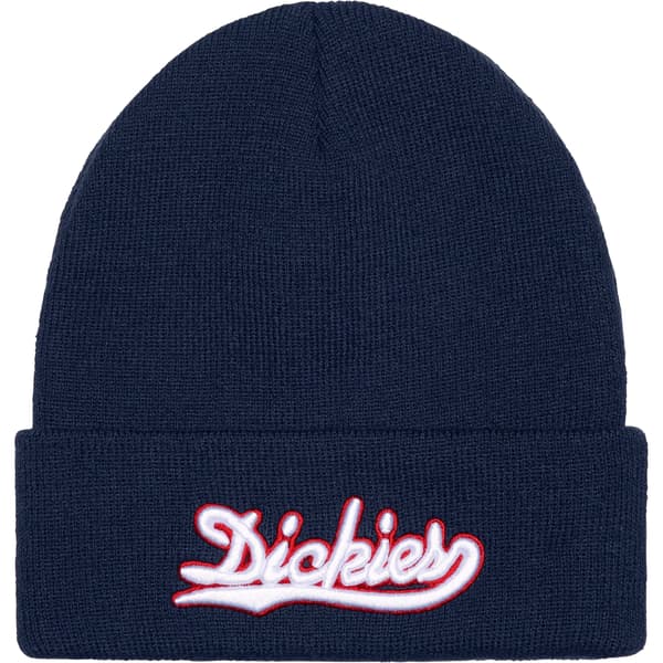 Supreme Dickies Beanie - Navy (front)
