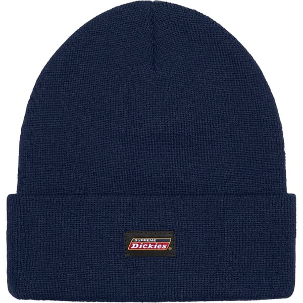 Supreme Dickies Beanie - Navy (front)