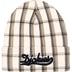 Supreme Dickies Beanie - White Plaid (front)