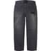 Supreme Dickies Double Knee Baggy Jean - Black (front)