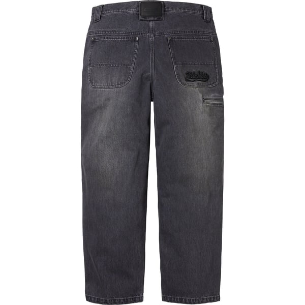 Supreme Dickies Double Knee Baggy Jean - Black (front)