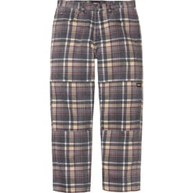 Supreme Dickies Double Knee Baggy Jean Black Plaid