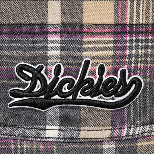 Supreme Dickies Double Knee Baggy Jean - Black Plaid (front)