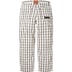 Supreme Dickies Double Knee Baggy Jean - White Plaid (front)