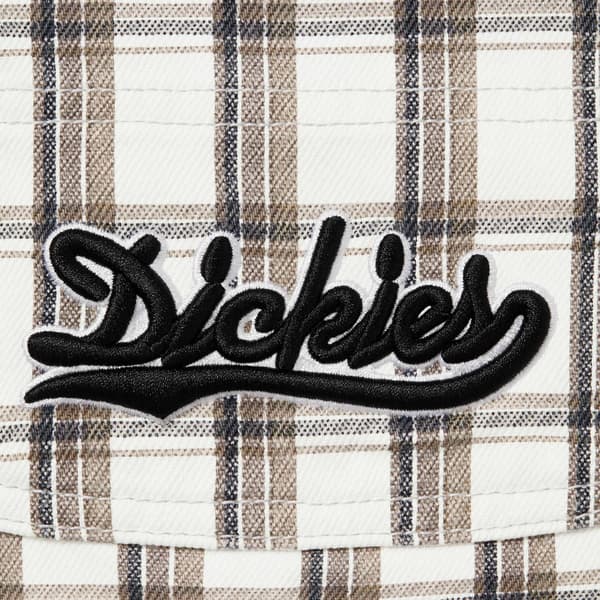 Supreme Dickies Double Knee Baggy Jean - White Plaid (front)