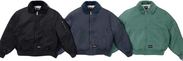 Supreme Dickies Fur Collar Bomber Jacket - Product Image