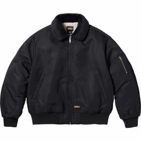 Supreme Dickies Fur Collar Bomber Jacket Black