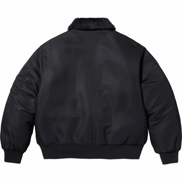 Supreme Dickies Fur Collar Bomber Jacket - Black (front)