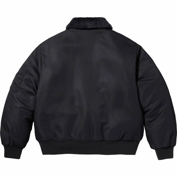 Supreme Dickies Fur Collar Bomber Jacket - Black (front)