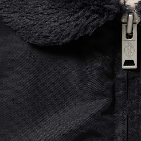 Supreme Dickies Fur Collar Bomber Jacket - Black (front)