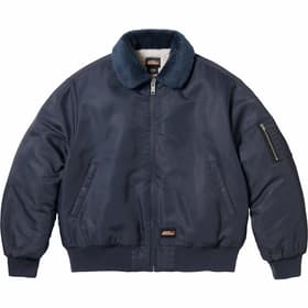 Supreme Dickies Fur Collar Bomber Jacket Navy