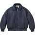 Supreme Dickies Fur Collar Bomber Jacket - Navy (front)
