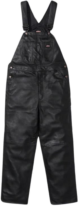 Supreme Dickies Leather Overalls Black