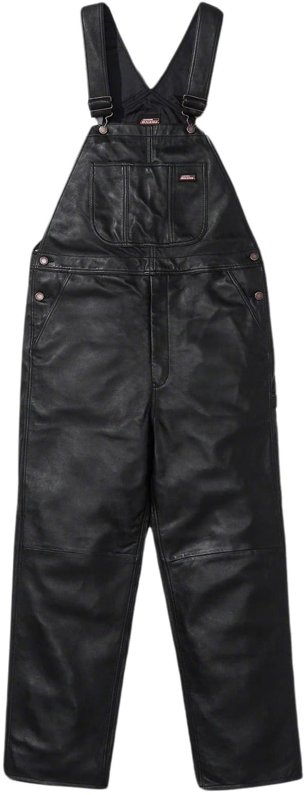 Supreme Dickies Leather Overalls - Product Image