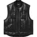 Supreme Dickies Leather Work Vest - Black (front)