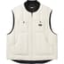 Supreme Dickies Leather Work Vest - White (front)