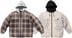 Supreme Dickies Plaid Hooded Zip Up Shirt - Product Image