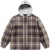 Supreme Dickies Plaid Hooded Zip Up Shirt - Black (front)
