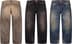 Supreme Distressed Loose Fit Selvedge Jean - Product Image