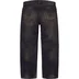 Supreme Distressed Loose Fit Selvedge Jean - Washed Black (front)