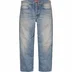 Supreme Distressed Loose Fit Selvedge Jean - Washed Indigo (front)