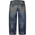 Supreme Distressed Loose Fit Selvedge Jean - Washed Indigo (front)