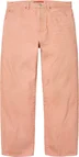 Supreme Distressed Loose Fit Selvedge Jean - Washed Pink (front)