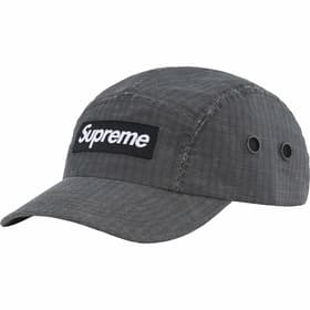 Supreme Distressed Ripstop Camp Cap Black