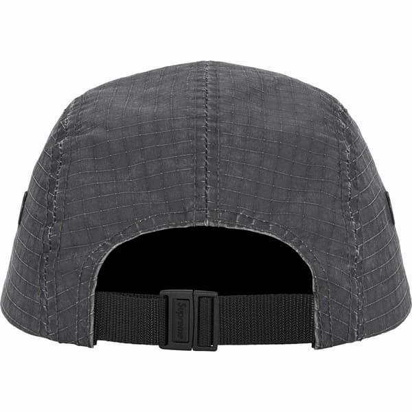 Supreme Distressed Ripstop Camp Cap - Black (front)