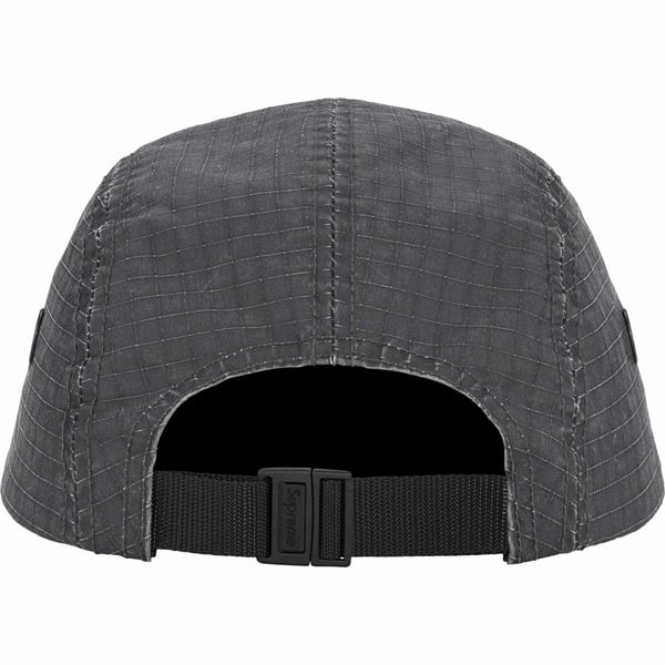 Supreme Distressed Ripstop Camp Cap - Black (front)