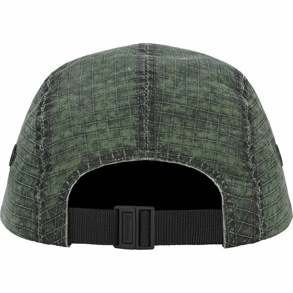 Supreme Distressed Ripstop Camp Cap - Green (front)