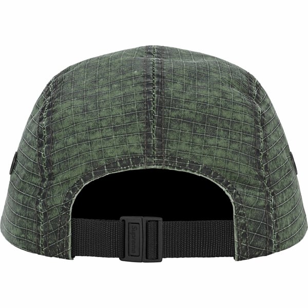 Supreme Distressed Ripstop Camp Cap - Green (front)