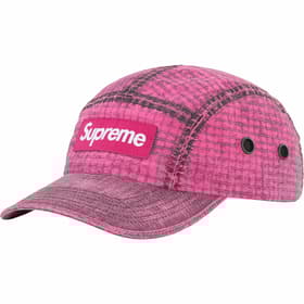 Supreme Distressed Ripstop Camp Cap Pink