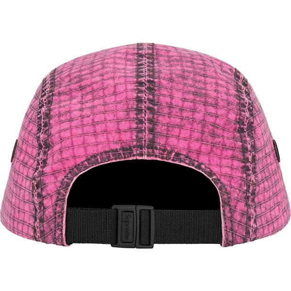 Supreme Distressed Ripstop Camp Cap - Pink (front)