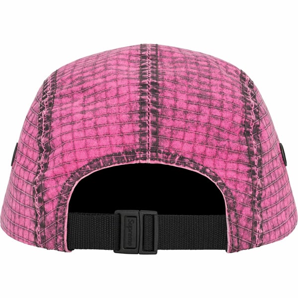 Supreme Distressed Ripstop Camp Cap - Pink (front)