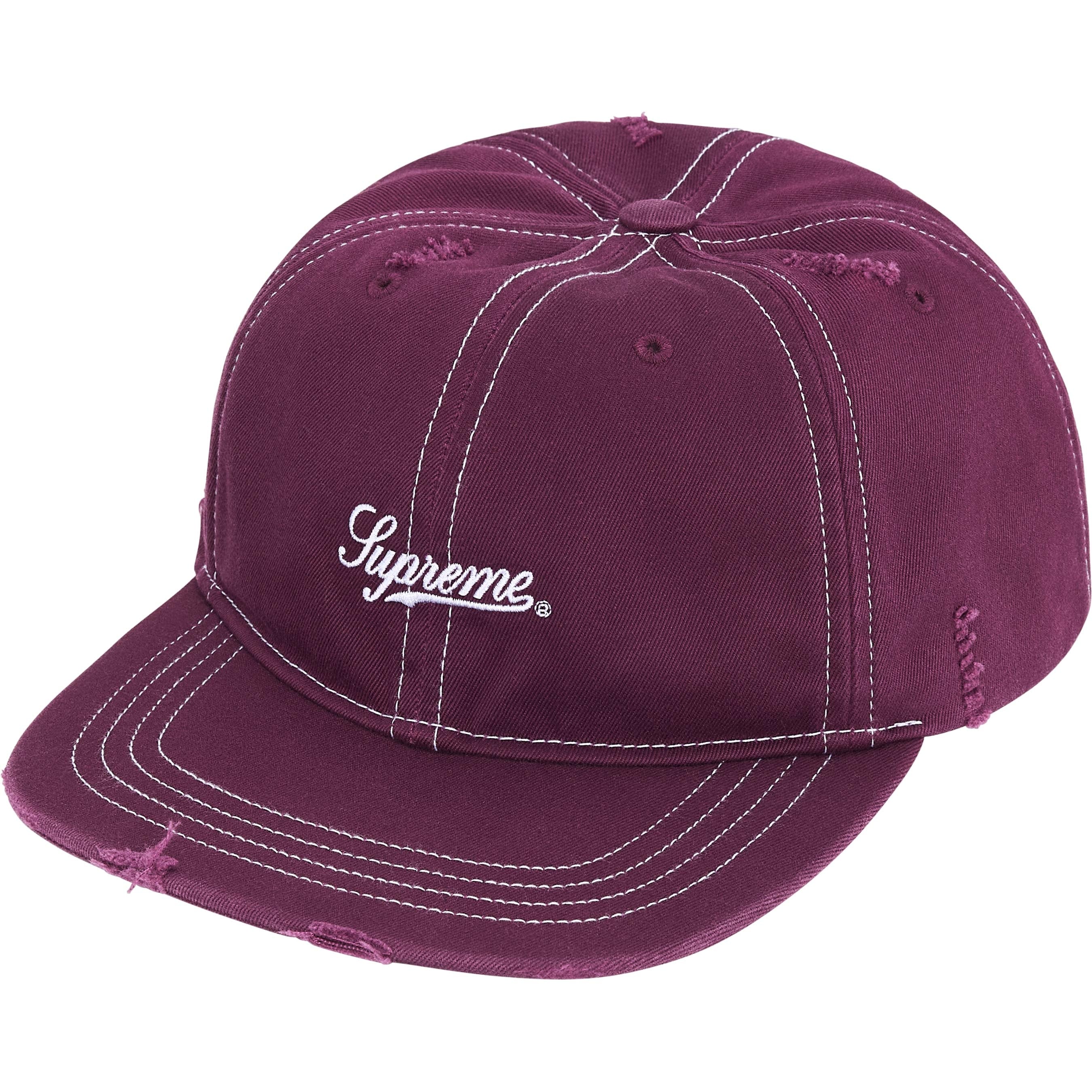Supreme Distressed Script 6-Panel colorway 3
