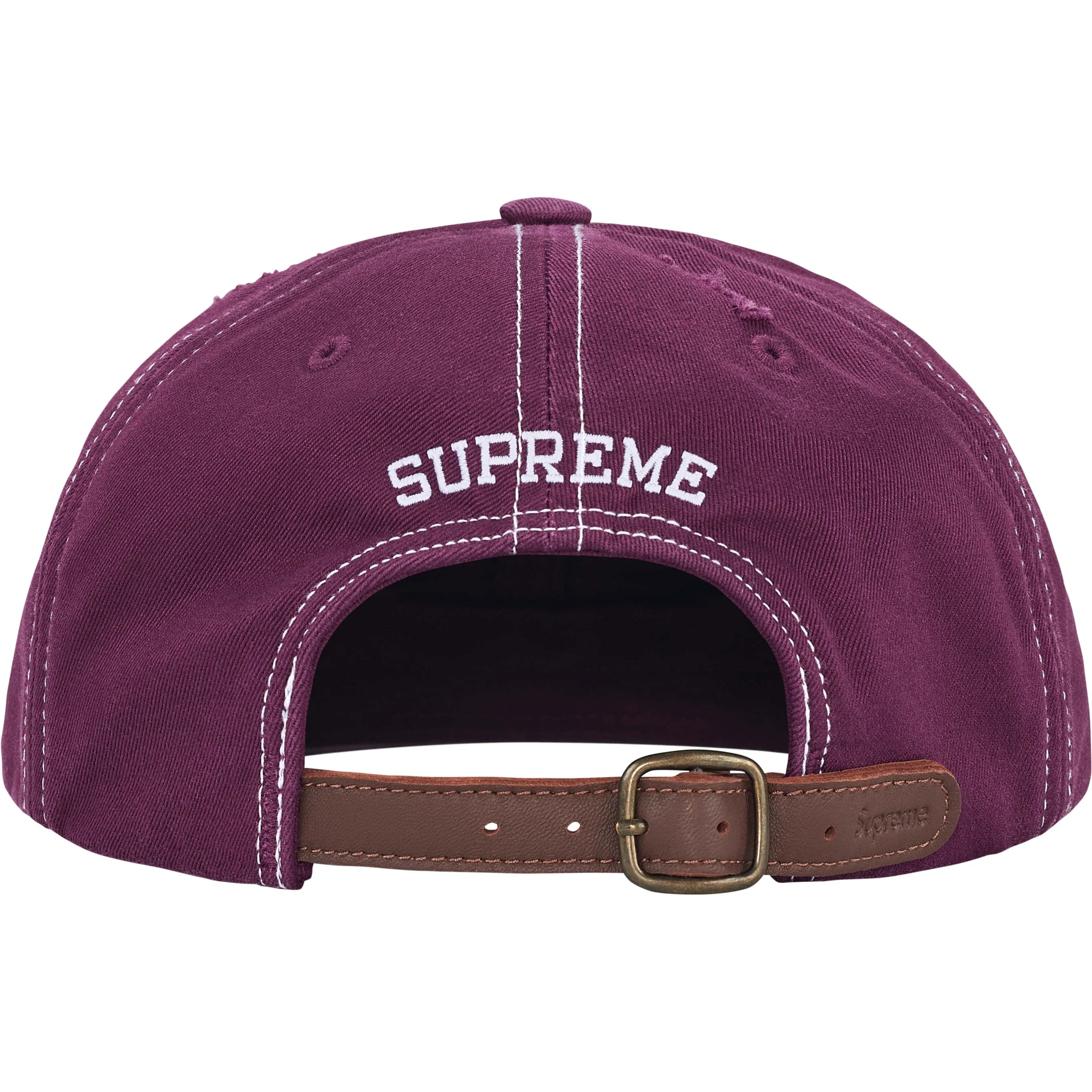 Supreme Distressed Script 6-Panel colorway 4