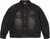Supreme Distressed Selvedge Trucker Jacket - Washed Black (front)