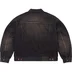 Supreme Distressed Selvedge Trucker Jacket - Washed Black (front)